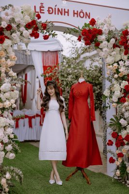 Mẫu áo dài cưới đẹp tại Vũng Tàu]