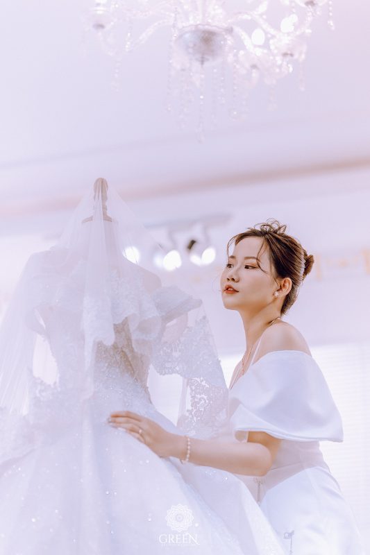 váy cưới thiết kế riêng Green studio Wedding 