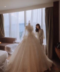 váy cưới thiết kế riêng Green studio Wedding