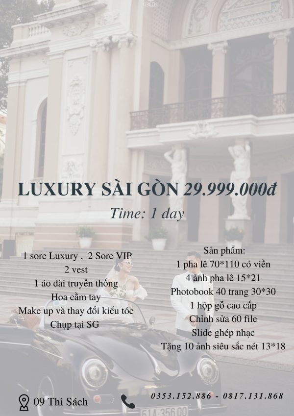 chụp ảnh cưới Sài Gòn Green studio Wedding