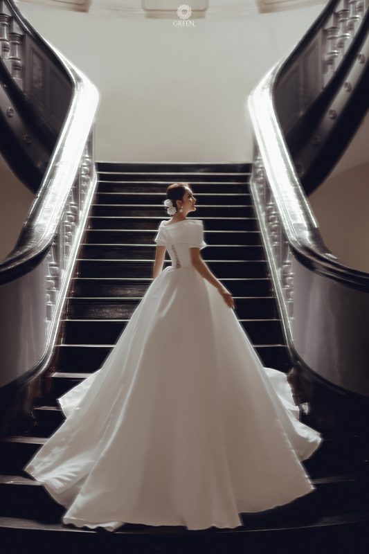 mẫu váy cưới đẹp Green studio Wedding 