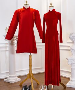 áo dài ăn hỏi truyền thống