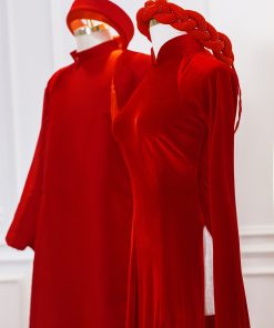 áo dài ăn hỏi truyền thống