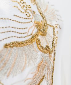 áo dài cưới thêu phượng