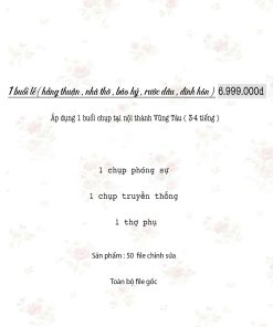 chụp ảnh lễ gia tiên Vũng Tàu Green studio Wedding