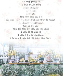 gói phóng sự cưới Vũng Tàu Green studio Wedding