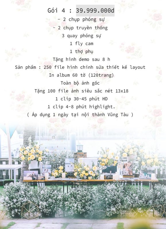 gói phóng sự cưới Vũng Tàu Green studio Wedding 