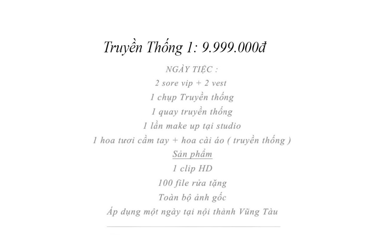 chụp ảnh cưới truyền thống Vũng Tàu Green studio Wedding 