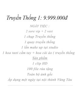 chụp ảnh cưới truyền thống Vũng Tàu Green studio Wedding