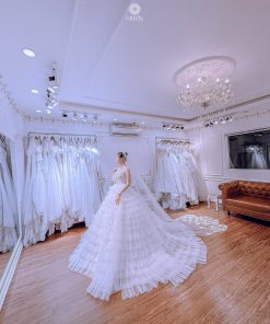 váy cưới xòe bồng Green studio Wedding
