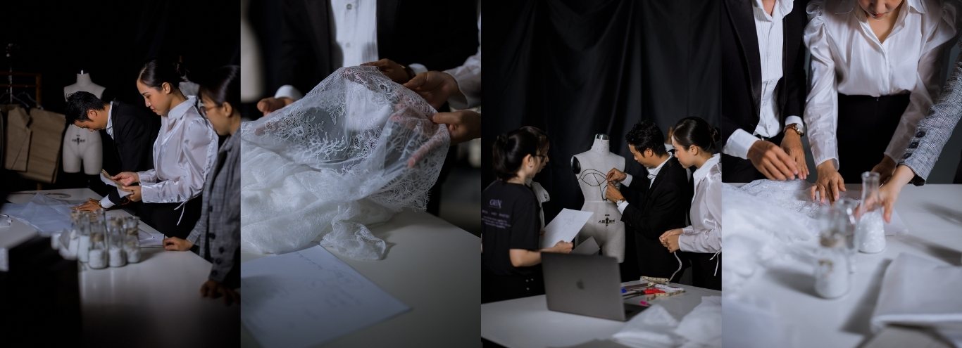 váy cưới thiết kế riêng Green studio Wedding