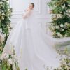 váy cưới trễ vai công chúa Green studio Wedding