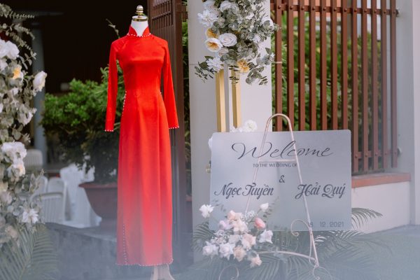 Mẫu áo dài cưới đẹp tại Vũng Tàu]