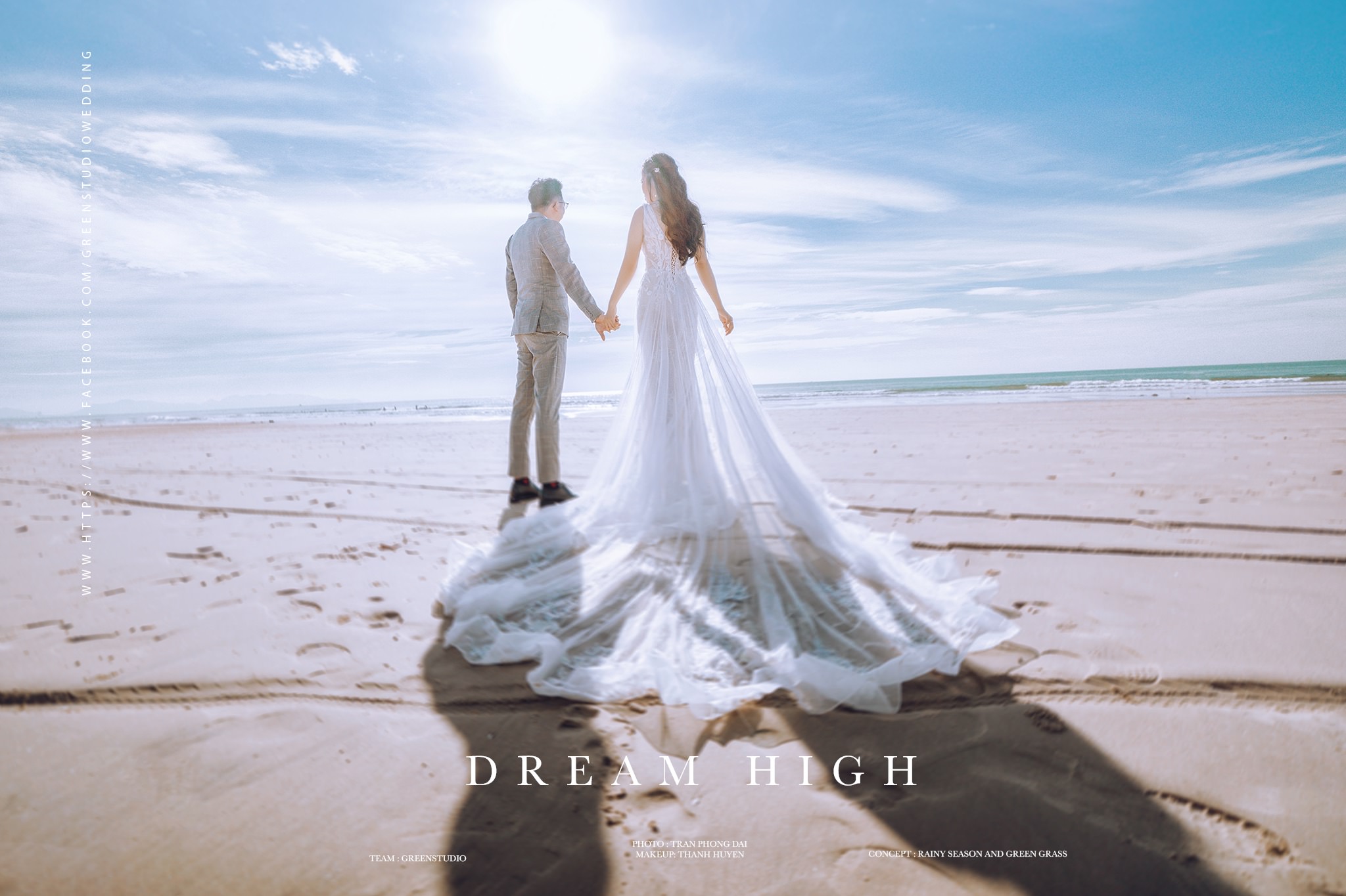 Concept chụp ảnh cưới bãi biển năng động cùng Green Studio tại Bãi Sau Vũng Tàu