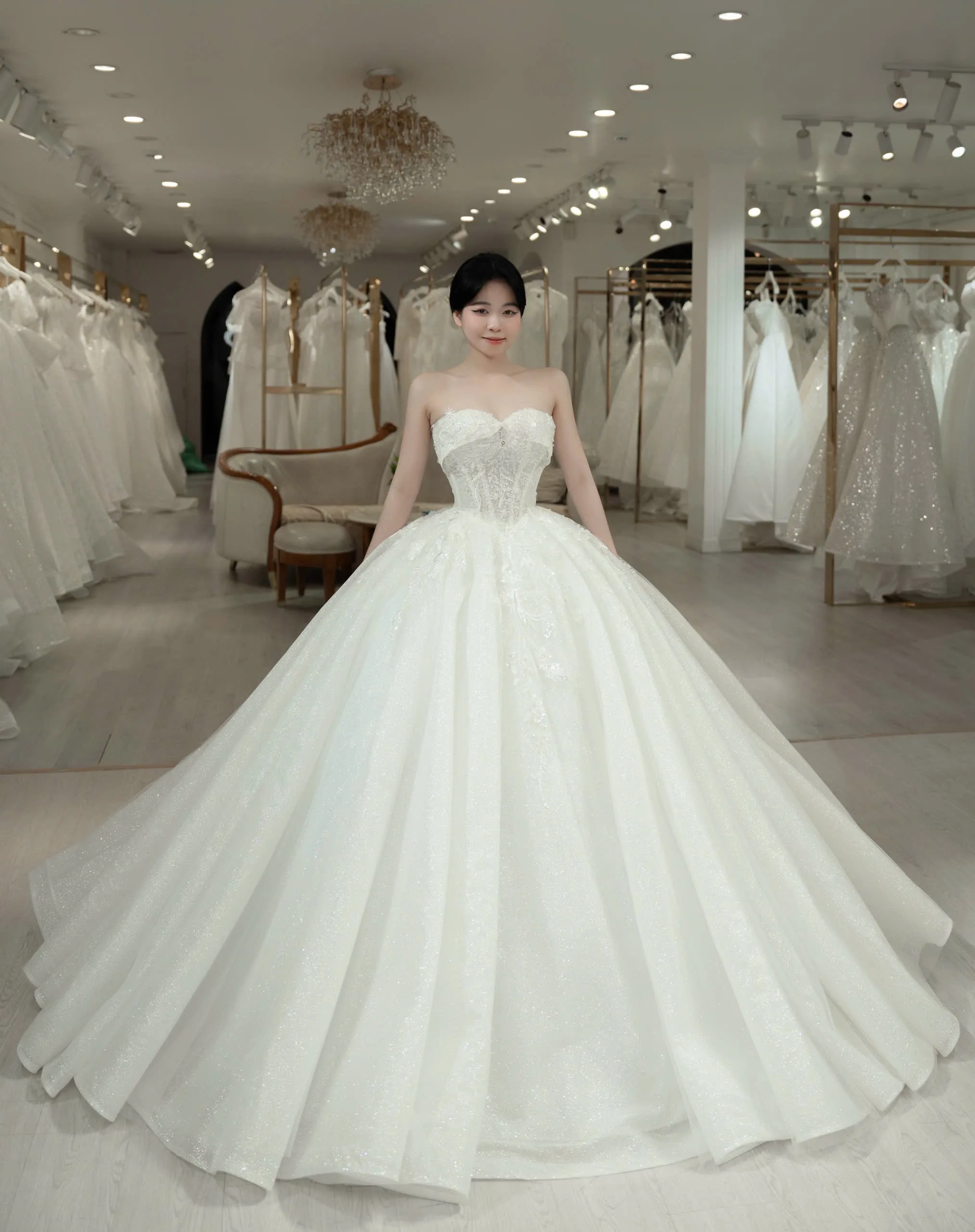 Váy cưới công chúa Vũng Tàu lấp lánh GS-Princess 02