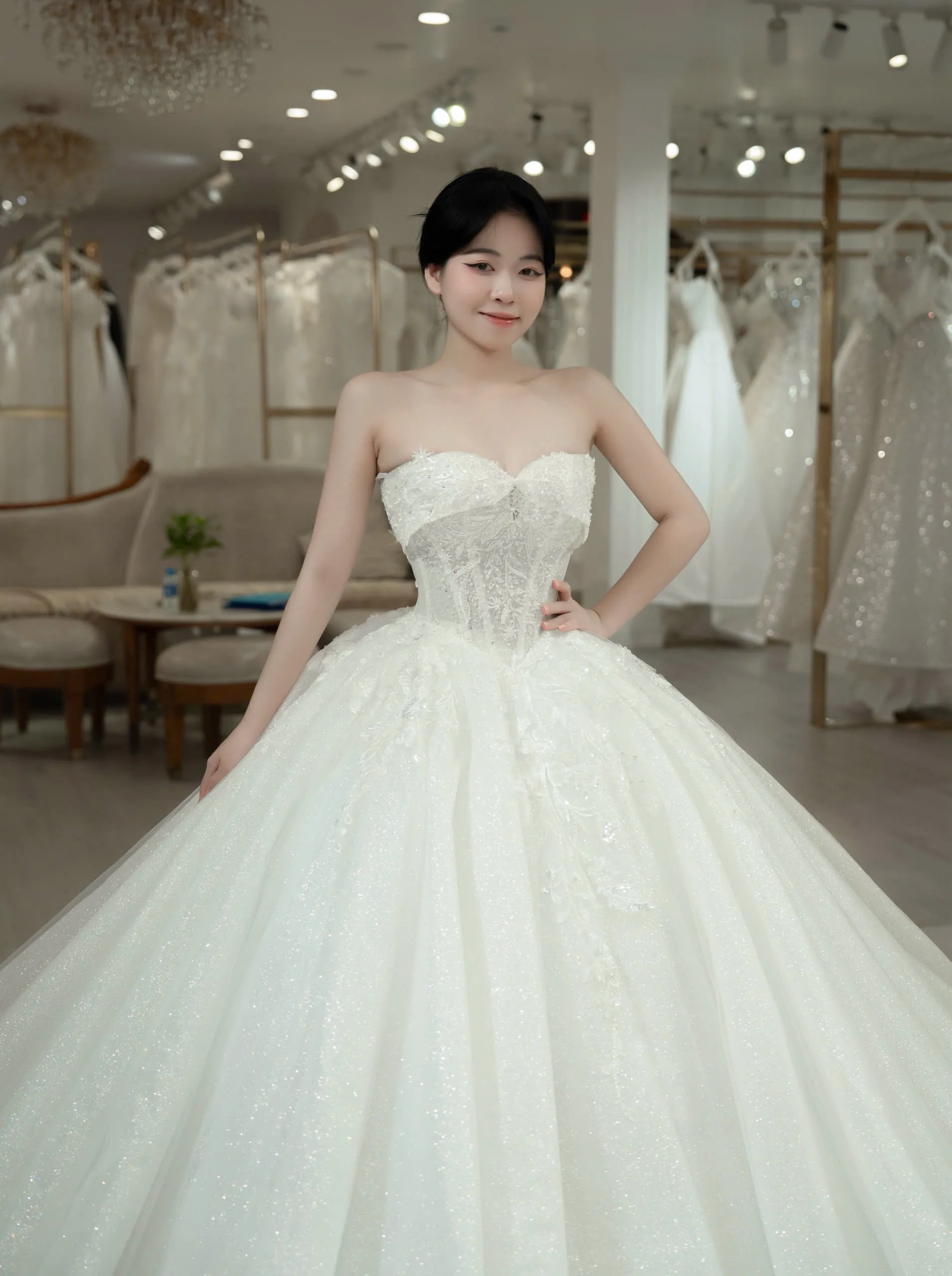Dáng váy cưới ballgown đẹp tại Vũng Tàu